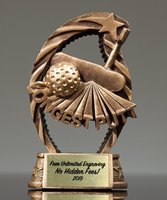 Picture of Goldtone Longest Putt Golf Trophy