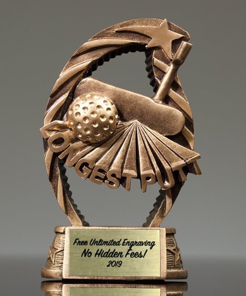 Picture of Goldtone Longest Putt Golf Trophy