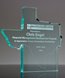 Picture of Texas Upright Jade Acrylic Award