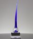 Picture of Blue Voyage Art Glass Boat Award