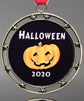 Picture of Custom Halloween Star Frame Medals