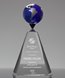 Picture of Mercer Blue Crystal Globe Award
