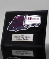 Picture of Custom Semi Truck Award Plaque