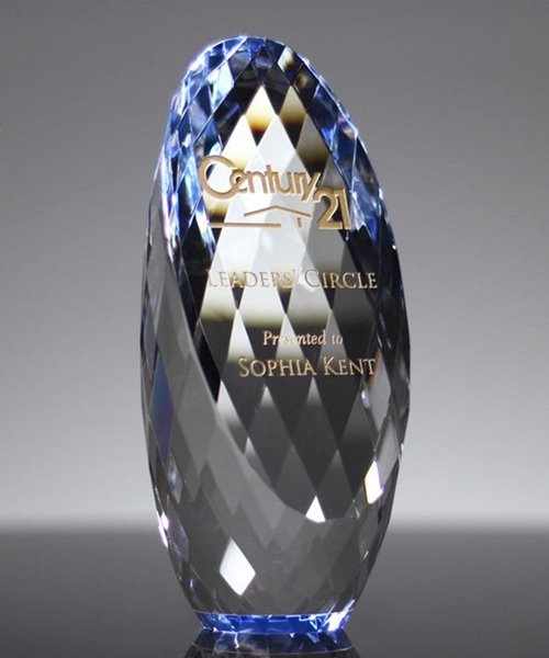 Picture of Gem-Cut Ellipse Crystal