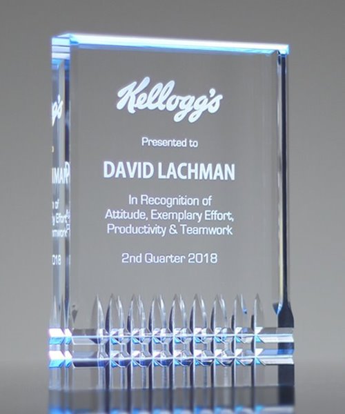 Picture of Legacy Blue Acrylic Award - Small Size