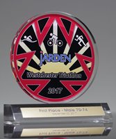 Picture of Acrylic Circle Trophy with Custom Printing