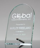 Picture of Laser Etched Glass Dome Award