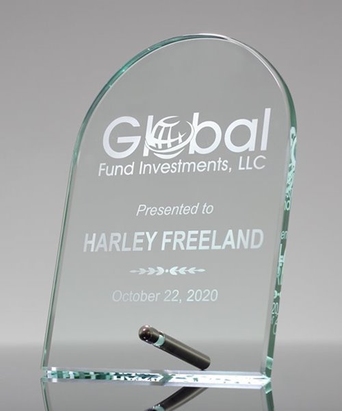 Picture of Laser Etched Glass Dome Award