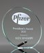 Picture of Laser Etched Glass Circle Award