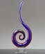 Picture of Spiral Dragon Tail Art Glass Award