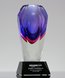 Picture of Amethyst Art Crystal Vase Award