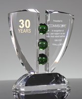 Picture of Crystal Pinion Emerald Award - Large Size
