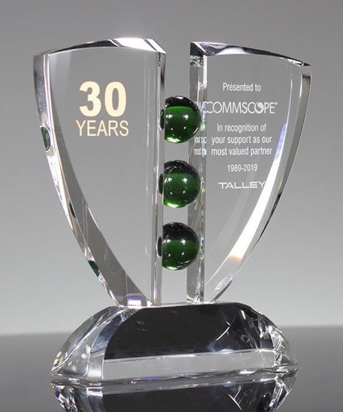 Picture of Crystal Pinion Emerald Award - Large Size