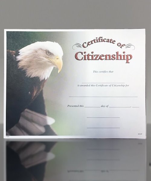 Picture of Certificate of Citizenship