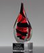 Picture of Scarlet Turin Art Glass Flame