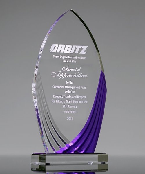 Picture of Purple Turin Acrylic Award