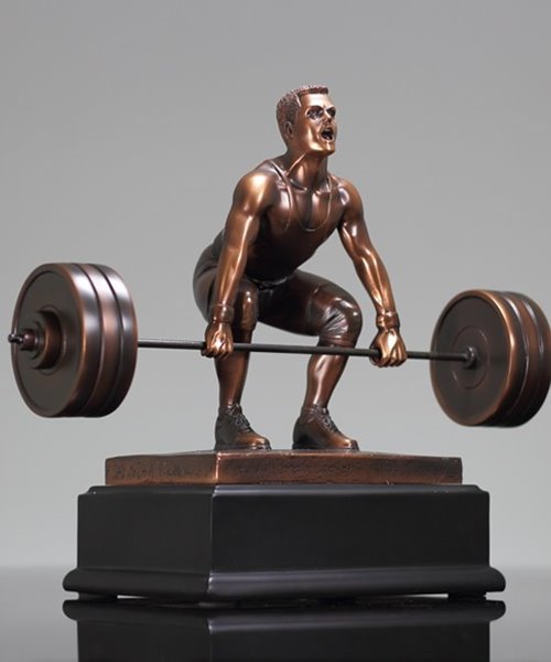 Picture of Male Weightlifter Deadlift Trophy