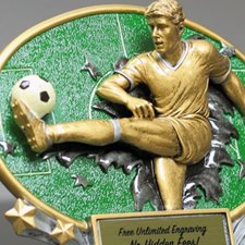 5 x 7 Show Stopper Soccer World Cup Trophy Plaque with Custom Engraving Soccer Plaques 