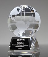Picture of Globe Crystal Award