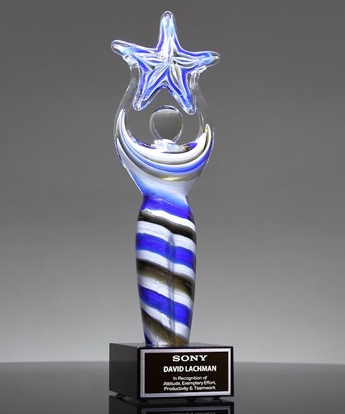 Picture of Artful Achiever Glass Trophy