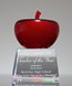 Picture of Red Crystal Apple on Base