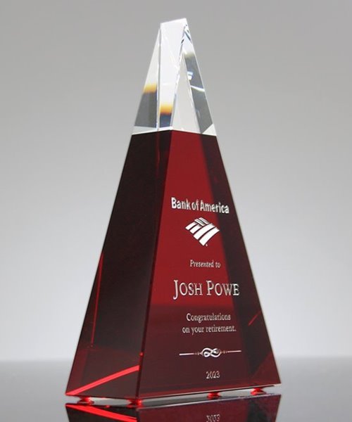 Picture of Exemplary Red Crystal Award