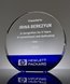 Picture of Luminous Blue Crystal Circle Award