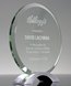 Picture of Round Glass Award on Silver Base