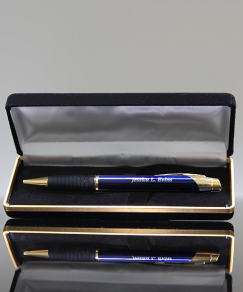 Picture of Custom Engraved Pen In Velvet Case