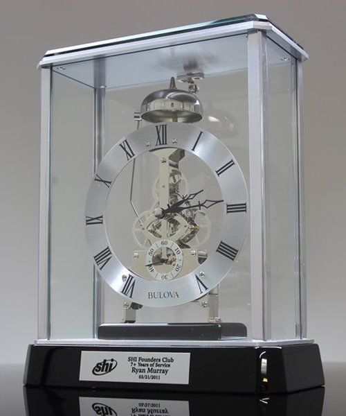 Bulova Vantage Clock award for retirement gift