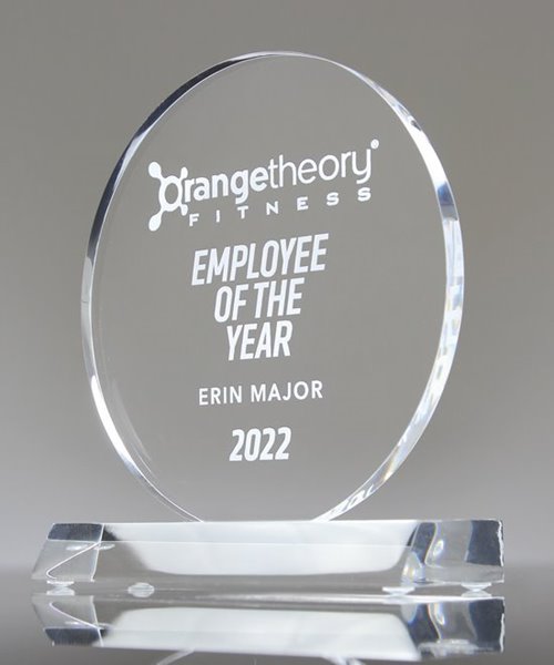 Clear Acrylic Circle Trophy