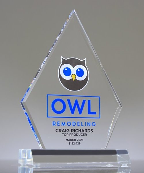 Picture of Clear Acrylic Diamond Trophy