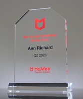 Picture of Clear Acrylic Tombstone Trophy