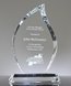 Picture of Beveled Flame Crystal Award