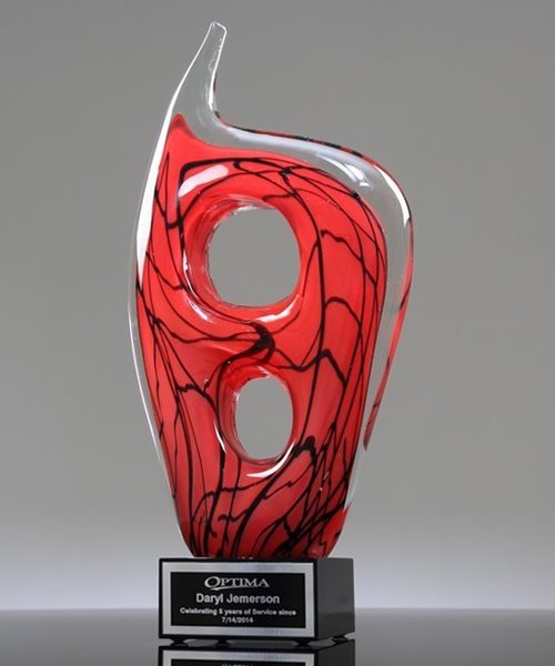 Picture of Breakthrough Art Glass Trophy