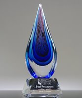 Picture of Orchid Blaze Art Crystal Award
