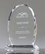 Picture of Skyline Oval Crystal Award