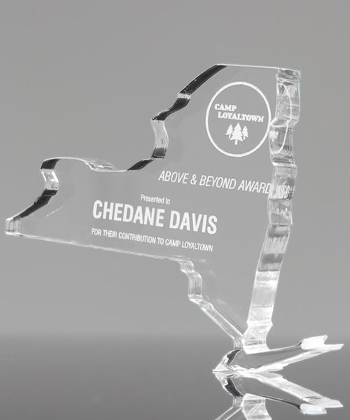 Picture of Clear Acrylic New York State Award