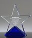 Picture of Azure Crystal Star Trophy - Laser Engraved