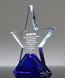Picture of Azure Crystal Star Trophy - Laser Engraved