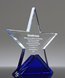 Picture of Azure Crystal Star Trophy - Laser Engraved