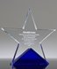Picture of Azure Crystal Star Trophy - Laser Engraved