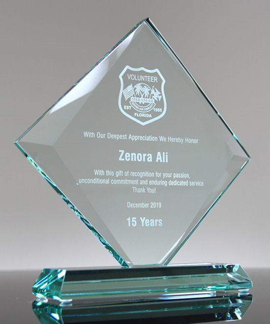 Home / Corporate Awards / Glass Awards / Beveled Gem Glass Award