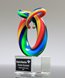 Picture of Infinity Spectra Art Glass Trophy