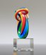 Picture of Infinity Spectra Art Glass Trophy