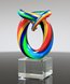 Picture of Infinity Spectra Art Glass Trophy