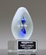 Picture of Sapphire Embers Art Glass Trophy