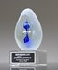 Picture of Sapphire Embers Art Glass Trophy