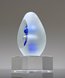 Picture of Sapphire Embers Art Glass Trophy
