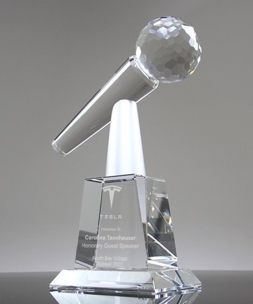 Picture of Key Speaker Crystal Microphone Award